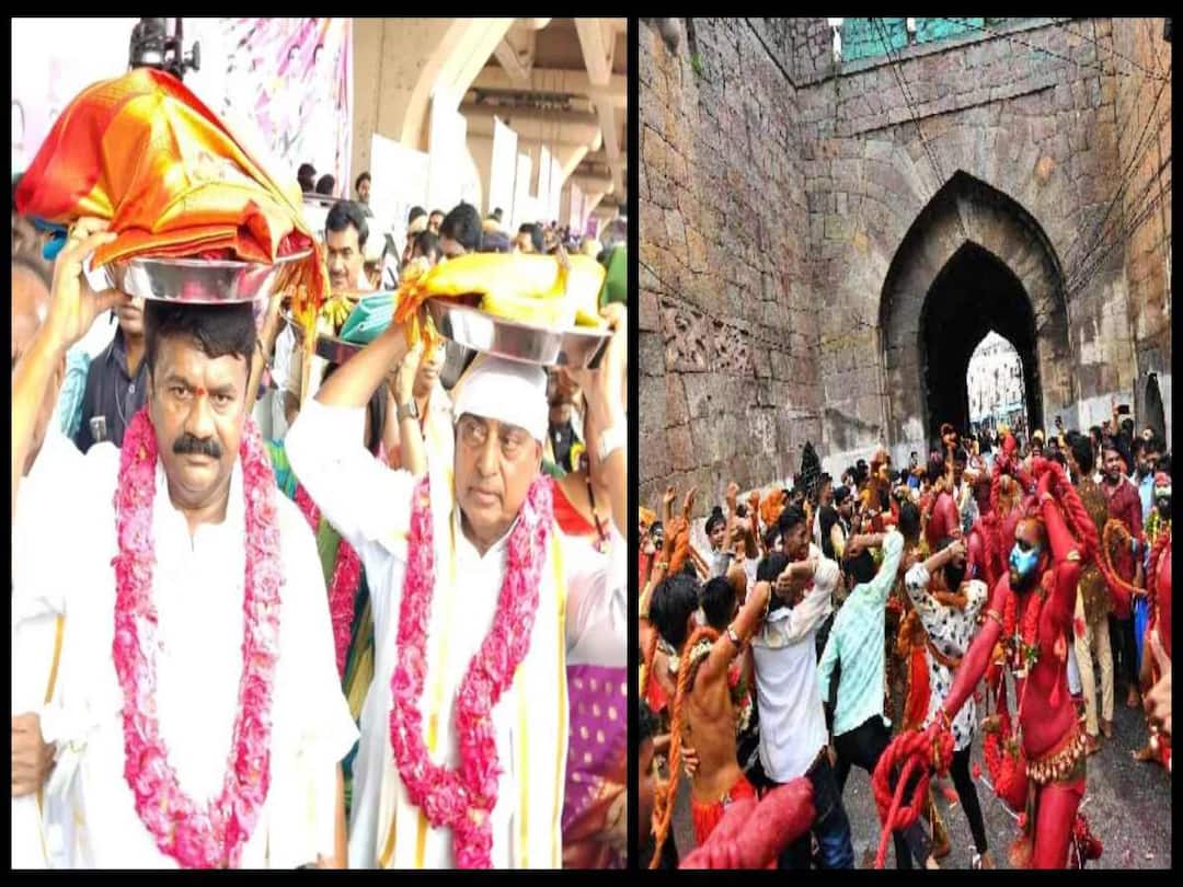 golconda bonalu 2022 started in hyderabad, know in details Golconda Bonalu 2022 : బోనమెత్తిన గోల్కొండ, జగదాంబిక అమ్మవారికి పట్టువస్త్రాలు సమర్పించిన మంత్రులు