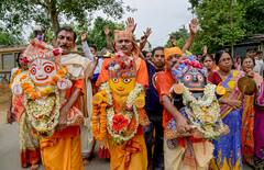In PICS | Rath Yatra Begins In Puri, Lakhs Of Devotees Gather For Celebrations After COVID-Induced Curbs