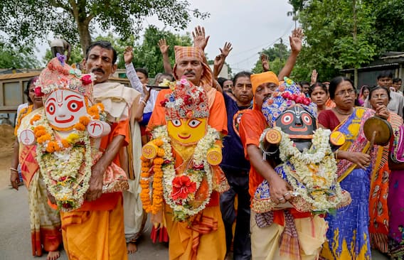 In PICS | Rath Yatra Begins In Puri, Lakhs Of Devotees Gather For Celebrations After COVID-Induced Curbs