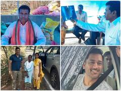 MS Dhoni घुटने की चोट से परेशान, सड़क किनारे वैद्य से सिर्फ 40 रुपये में करा रहे इलाज