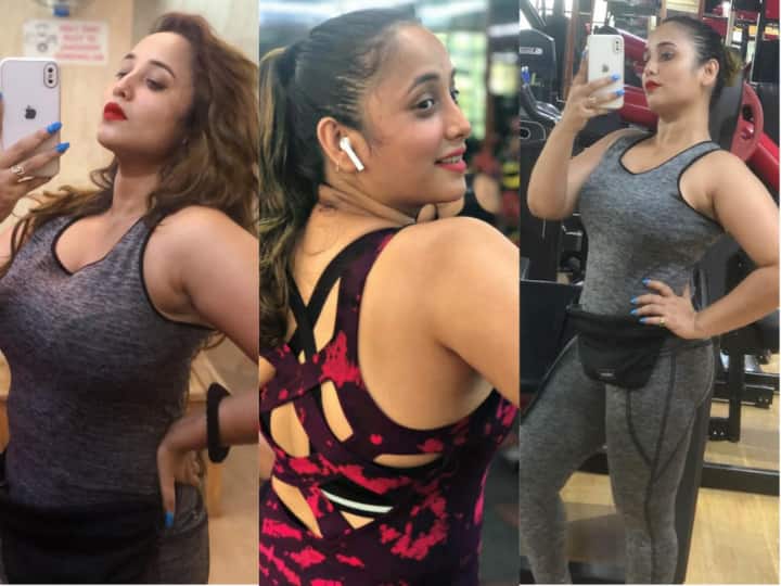 Rani Chatterjee Gym Look: भोजपुरी सिनेमा की क्वीन रानी चटर्जी (Rani Chatterjee) हर दिन किसी ना किसी वजह से चर्चा में बनी रहती हैं. इन दिनों वो खुद को फिट रखने के लिए जिम में घंटो पसीना बहा रही हैं. इसकी कई तस्वीरें और वीडियो भी रानी सोशल मीडिया पर शेयर कर चुकी हैं. अब एक बार फिर रानी ने जिम में अपनी दिलकश अदाएं दिखाई हैं. नीचे की स्लाइड में देखिए ये तस्वीरें....