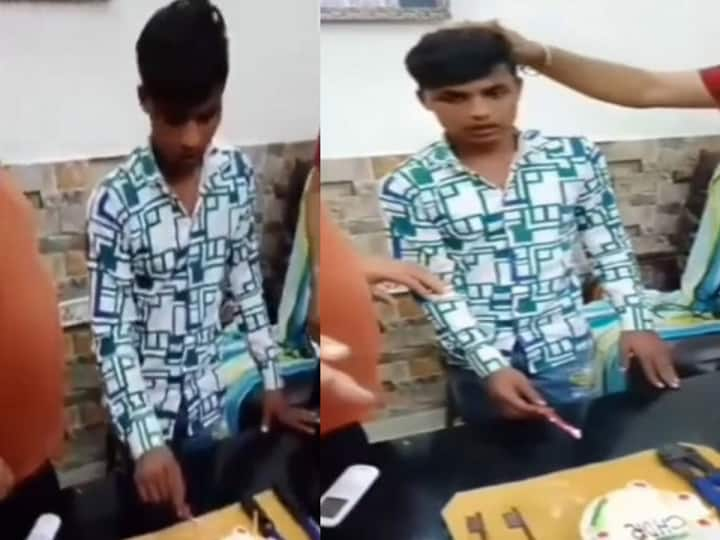 Delhi Residents celebrate birthday of thief who caught in their locality and video goes viral in twitter Viral Video: பிறந்தநாள் கொண்டாட திருட வந்த சிறுவன்.. மடக்கிப்பிடித்த மக்களே விழா கொண்டாடிய வைரல் வீடியோ !