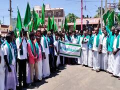 மயிலாடுதுறை: நேரடி நெல் விதைப்பு விவகாரம் - மாவட்ட ஆட்சியர் அலுவலகத்தை முற்றுகையிட்ட விவசாயிகள்..!
