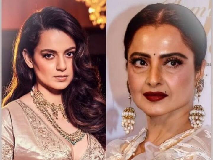 Veteran actress Rekha praised Kangana Ranaut Rekha : દિગ્ગજ અભિનેત્રી રેખાએ કરી કંગનાની ભરપૂર  પ્રસંશા, જાણો શું કહ્યું