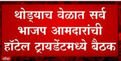 BJP Meeting at Hotel Trident: थोड्याच वेळात भाजप आमदारांची हॉटेल ट्रायडंटमध्ये बैठक