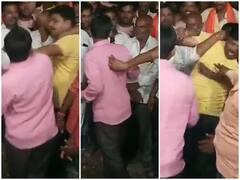 Video: जल्लोष करणाऱ्या मुख्यमंत्र्यांच्या समर्थकांची प्रतिक्रिया घेतली नाही म्हणून पत्रकाराला मारहाण