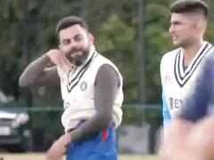 VIDEO: क्रिकेटर्स पर फिर चढ़ा पुष्पा का खुमार, विराट कोहली ने अभ्यास के दौरान दिखाया ट्रेलर
