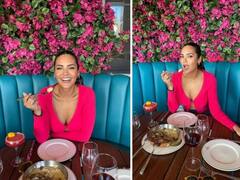 Esha Gupta Pics: डीप नेक क्रॉप टॉप में लंच पर पहुंचीं ईशा गुप्ता, सामने आईं ये सिजलिंग तस्वीरें