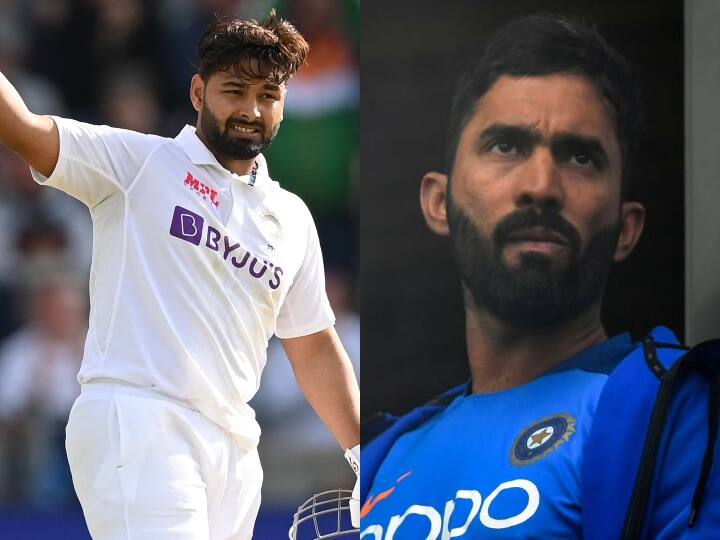 Dinesh Karthik lashes out at England cricket headlines about Rishabh Pant about india vs england 5th test IND vs ENG : ऋषभ पंतबाबत इंग्लंड क्रिकेटने केलेल्या हेडलाईनवर भडकला दिनेश कार्तिक, ट्वीट करत व्यक्त केला राग