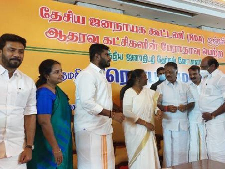 அதிமுக ஒருங்கிணைப்பாளராக...' அழுத்திச் சொன்ன ஓபிஎஸ்! திரௌபதி வரவேற்பில் ADMK விவகாரம்!