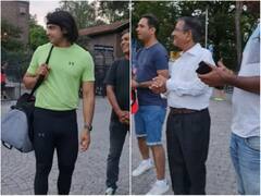 Neeraj Chopra: नीरज चोपड़ा ने स्टॉकहोम में बुजुर्ग फैन के छुए पैर, विनम्रता से जीता लाखों का दिल