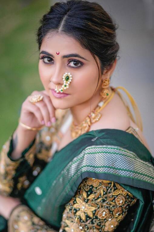ठिपक्यांची रांगोळी  या मालिकेमधून वीणा प्रेक्षकांच्या भेटीस येणार आहे.   (Veena Jagtap/Instagram)