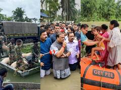 PHOTOS: असम में भारी बारिश और बाढ़ ने मचाई तबाही, हजारों घर डूबे, लोग पलायन को मजबूर