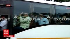 Eknath Shinde with MLA : तब्बल ११ दिवसांनी अखेर बंडखोर आमदार मुंबईकडे रवाना ABP Majha