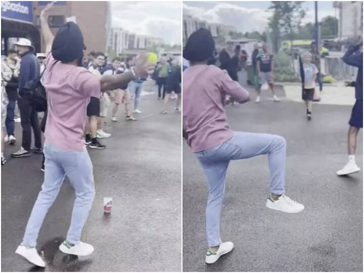 India vs England 5th Test Video Of Fan Perfectly Mimicking Harbhajan Singh's Bowling Action Goes Viral Ind vs Eng: Video Of Fan Perfectly Mimicking Harbhajan Singh's Bowling Action Outside Stadium Goes Viral
