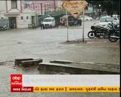 હિંમતનગરમાં ધોધમાર વરસાદથી હાથમતી નદીમાં આવ્યા નવા નીર