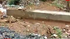 મહીસાગરઃ થોડાક જ વરસાદમાં ધોવાઈ ગયો રોડ, જુઓ વીડિયો