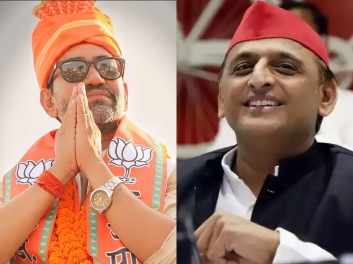 Azamgarh Uttar Pradesh MP Dinesh Lal Yadav Nirahua Compares SP Chief  Akhilesh Yadav To Mughals | UP Politics: BJP सांसद निरहुआ ने Akhilesh Yadav  को बताया छोटे दिल का आदमी, कहा-वे मुगलों