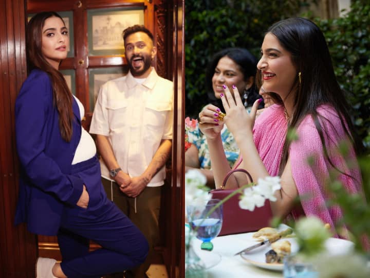 pregnant sonam kapoor enjyong music concert in husband anand ahuja in london video viral पति का हाथ थामे झूमती-गुनगुनाती दिखीं प्रेग्नेंट Sonam Kapoor, लंदन से सामने आई ऐसी तस्वीरें