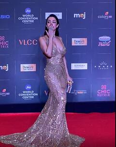 Miss India Finale में छा गईं Malaika Arora, ट्रांसपेरेंट गाउन पहन रेड कारपेट पर उतरीं