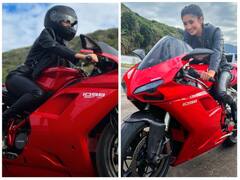 Tv की इस संस्कारी बहू का पहले कभी नहीं देखा होगा ऐसा अंदाज, टशन के साथ की बाइक राइड