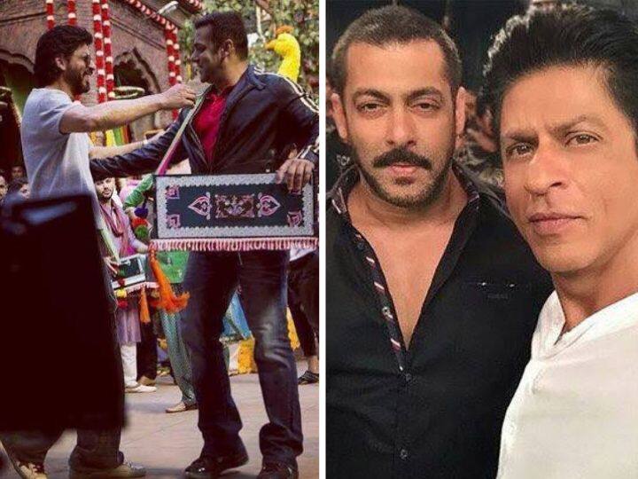 Shah Rukh Khan meet salman khan on sultan set, throwback video viral Salman Khan Shah Rukh Khan: सुल्तान के सेट पर सलमान को सरप्राइज देने पहुंचे थे शाहरुख खान, अब वायरल हो रहा ये वीडियो