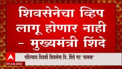 CM Eknath Shinde : विधानसभा अध्यक्षपद निवडणुकीसाठी शिवसेनेचा व्हिप लागू होणार नाही
