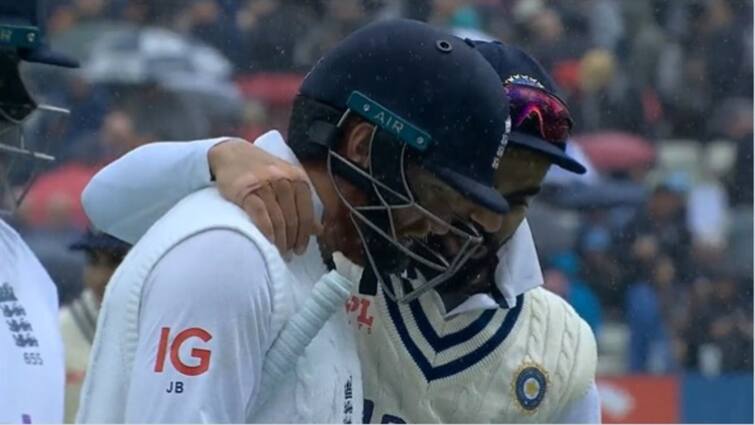 IND vs ENG: Virat Kohli Sledging Jonny Bairstow During 5th Test Gets Twitter Talking, watch video Kohli Viral Video: আচমকাই কথার লড়াইয়ে জড়িয়ে গেলেন বিরাট, বেয়ারস্টোকে কানে কানে কী বললেন?