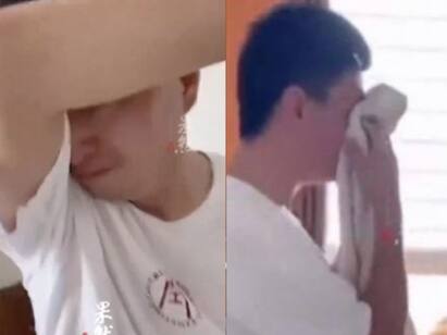 man cries after his son scores 6 out of 100 in maths exam video goes viral Watch Video: ஒரு வருஷ கணக்குப்பாட ட்ரெய்னிங்!  6 மார்க் எடுத்த மகன்! தேம்பித் தேம்பி அழும் தந்தை!