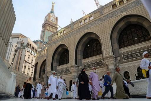 One million vaccinated pilgrims under the age of 65 will do the hajj under rigorous hygienic conditions, with the Grand Mosque, Islam's holiest site, washed and disinfected ten times every day.(Source: AFP)