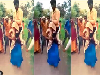 MP: Tribal woman allegedly thrashed, forced to carry husband on her shoulders நடத்தையில் சந்தேகம்: பழங்குடியினப் பெண்ணுக்கு செருப்பு மாலை அணிவிப்பு.. தேசத்தை உலுக்கும் கொடூரம்..