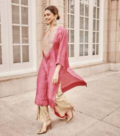 Deepika Padukone Pics: દીપિકા પાદુકોણનો ટ્રેડિશનલ લૂક બન્યો ચર્ચાનો વિષય, સિમ્પલ ડ્રેસમાં દીપિકાનો ગ્લેમરસ અંદાજ...