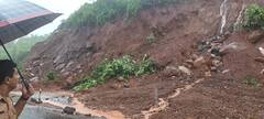 Kokan Rain : मुंबई-गोवा महामार्ग ठप्प; चोळई येथे दरड कोसळली