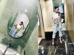 Tejasswi Prakash Photos: बाथरूम में शीशे के सामने तेजस्वी प्रकाश ने खींची धड़ाधड़ सेल्फी, वायरल हुई तस्वीरें