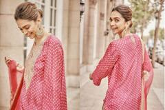 Deepika Padukone Pics: દીપિકા પાદુકોણનો ટ્રેડિશનલ લૂક બન્યો ચર્ચાનો વિષય, સિમ્પલ ડ્રેસમાં દીપિકાનો ગ્લેમરસ અંદાજ...