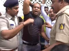 Watch: Congress MLA Zameer Khan's Supporter Tries To Self-Immolate In Protest Of ACB Raids