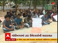 ગાંધીનગર: સત્યાગ્રહ છાવણી ખાતે LRD ઉમેદવારોના ધરણાં