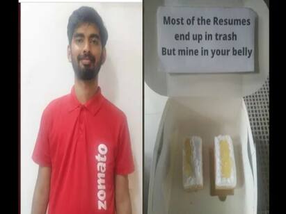 Man delivers his resume dressed up as a delivery agent. Zomato isn’t amused டெலிவரி பாய் போல் வேடமிட்டு வேலை வாங்கிய இளைஞர் ! கடுப்பான Zomato  !