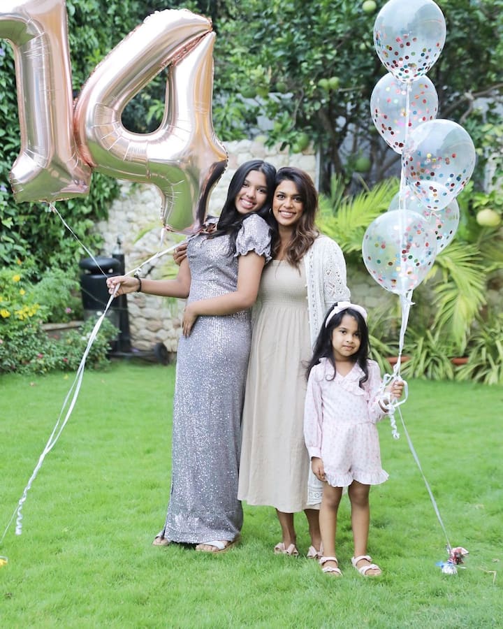 శ్రీజ పెద్ద కూతురు నివృతి పద్నాలుగో పుట్టినరోజును చేసుకుంది. -Image Credit:Sreeja Konidela/Instagram