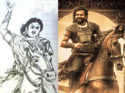 Ponniyin Selvan update Karthis Vanthiyathevan poster unveiled Ponniyin Selvan: குதிரையில் வந்திறங்கிய வந்தியத்தேவன்.... வந்தது கார்த்தி கதாபாத்திரத்தின் போஸ்டர்..!