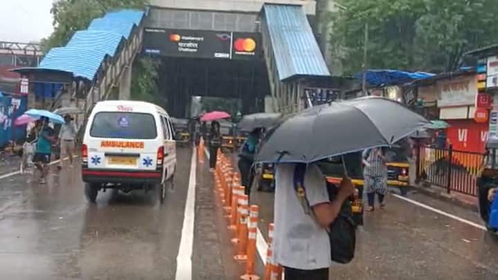 गेल्या 24 तासांपासून मुंबईत अविरत पाऊस सुरु आहे. मुंबई आणि उपनगर परिसरात पावसाची जोरदार बॅटिंग सुरु आहे. जोरदार पावसामुळे सखल भागात पाणी साचण्यास सुरुवात झाली आहे.