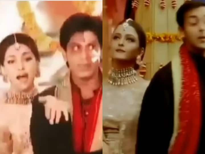 When Shah Rukh Khan, Juhi Chawla Recreated Salman Khan-Aishwarya Rai's Hum Dil De Chuke Saman Song When Shah Rukh Khan, Juhi Chawla Recreated Salman Khan-Aishwarya Rai's Hum Dil De Chuke Saman Song