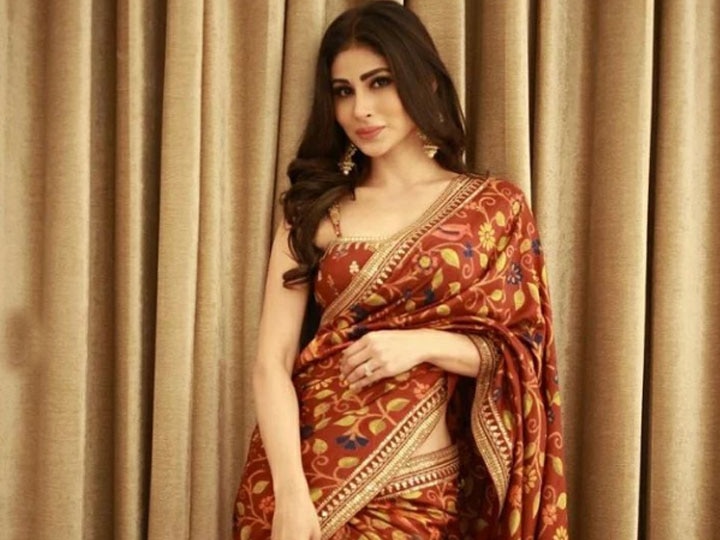 Mouni Roy in Red and White Banarasi Saree for her Wedding - JDS Varanasi