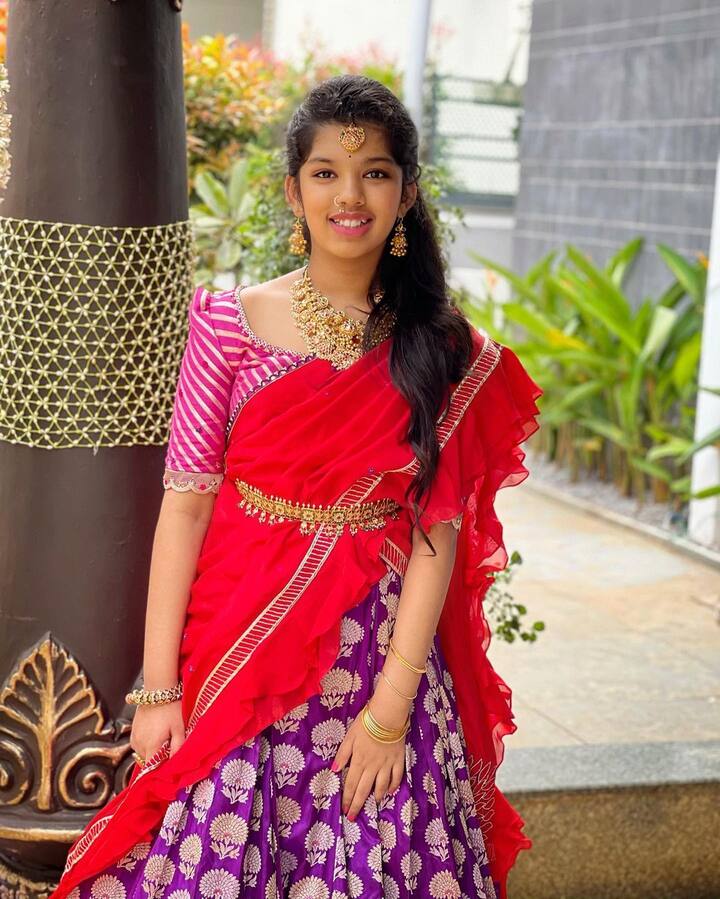 నివృతి అందమైన ఫోటోలు -Image Credit:Sreeja Konidela/Instagram