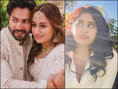 In Pics: वरुण धवन-नताशा दलाल के साथ पोज देते हुए बना जान्हवी कपूर का मुंह, सामने आईं तस्वीरें