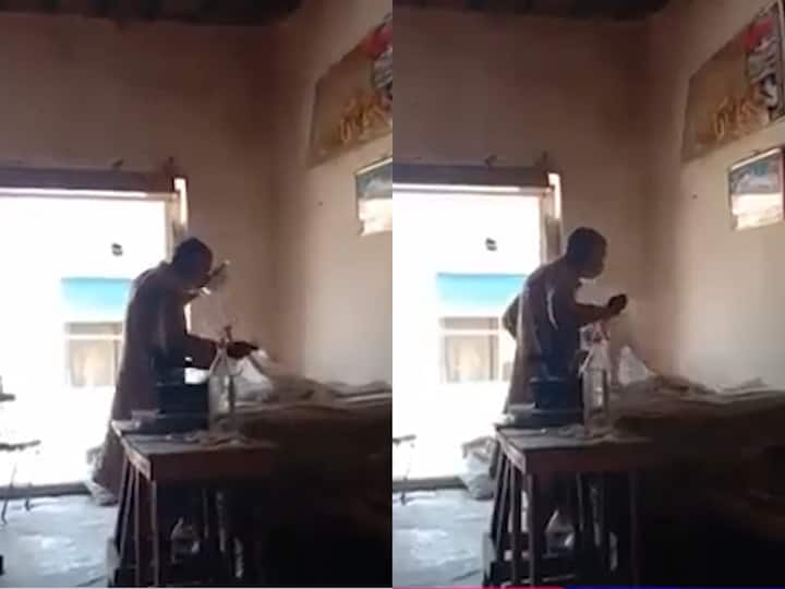 Uttarakhand Viral Video man spiting ironing clothes Viral Video : ఛీ ఛీ, ఉమ్మి వేసి బట్టలు ఇస్త్రీ చేస్తున్న వ్యక్తి, వైరల్ వీడియోపై నెటిజన్ల ఆగ్రహం!