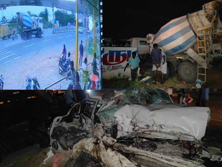 Chennai 3 people including a child died on the spot in a terrible accident in near padappai Video : சென்னை படப்பையில் பயங்கர விபத்து.. குழந்தை உட்பட 3 பேர் சம்பவ இடத்திலேயே உயிரிழப்பு..