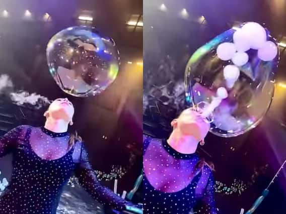Watch: बबल के अंदर इस लड़की ने ख़ूबसूरती से बनाए धुएं के गोले, वीडियो देख दंग रह जाएंगे आप Watch: बबल के अंदर इस लड़की ने ख़ूबसूरती से बनाए धुएं के गोले, वीडियो देख दंग रह जाएंगे आप