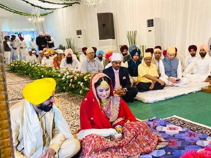 Punjab CM ties knot with doctor Gurpreet Singh Punjab CM Wedding:புது மாப்பிள்ளையானார் பஞ்சாப் முதலமைச்சர்! வைரலாகும் புகைப்படங்கள்!