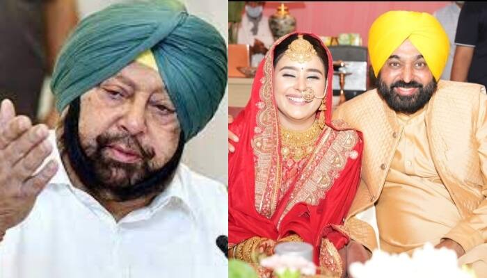 Capt. Amarinder Singh congratulated CM Bhagwant Mann and his religious wife Dr. Gurpreet Kaur on their marriage ਕੈਪਟਨ ਨੇ CM ਭਗਵੰਤ ਮਾਨ ਅਤੇ ਉਹਨਾਂ ਦੀ ਧਰਮ ਪਤਨੀ ਡਾ: ਗੁਰਪ੍ਰੀਤ ਕੌਰ ਜੀ ਨੂੰ ਦਿੱਤੀਆਂ ਵਿਆਹ ਦੀਆਂ ਵਧਾਈਆਂ 